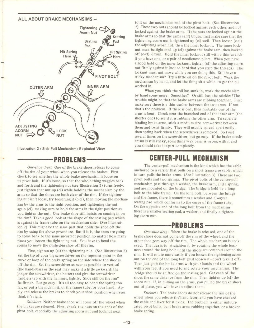 <---------- Bike World 02-1972 ----------> All About Brake Mechanisms