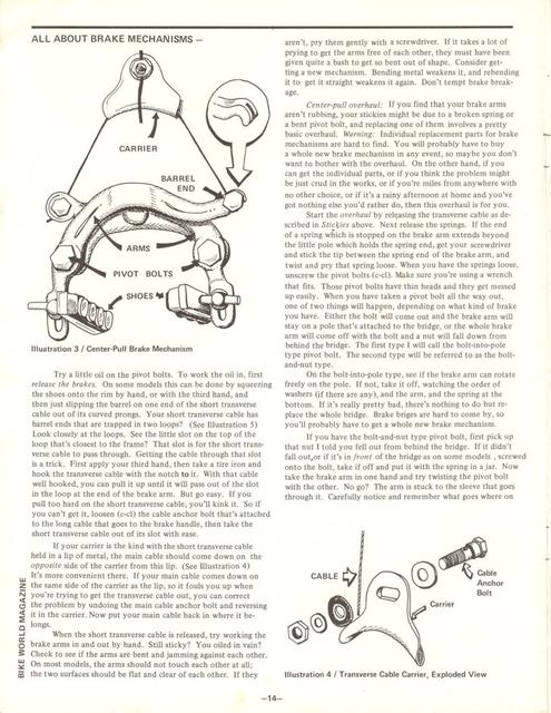 <---------- Bike World 02-1972 ----------> All About Brake Mechanisms