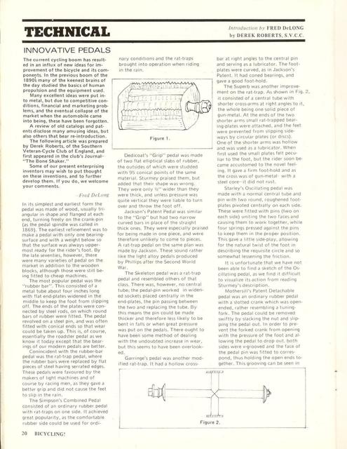 <------ Bicycling Magazine 03-1972 ------> Innovative Pedals
