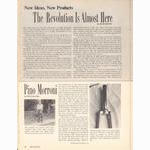 <------ Bicycling Magazine 12-1974 ------> The Revolution Is Almost Here - Pino Morroni / Phil Wood