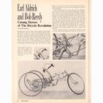 <------ Bicycling Magazine 04-1975 ------> Unsung Heros Of The Bicycle Revolution:  Earl Aldrich And Bob Reedy