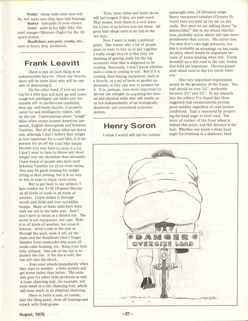 <---------- Bike World 08-1975 ----------> Building The Ultimate Tough Bike