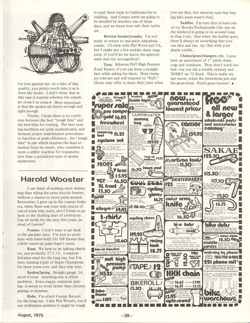 <---------- Bike World 08-1975 ----------> Building The Ultimate Tough Bike