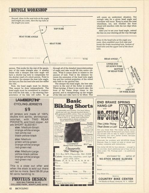 <------ Bicycling Magazine 06-1976 ------> Building A Frame - Part 1