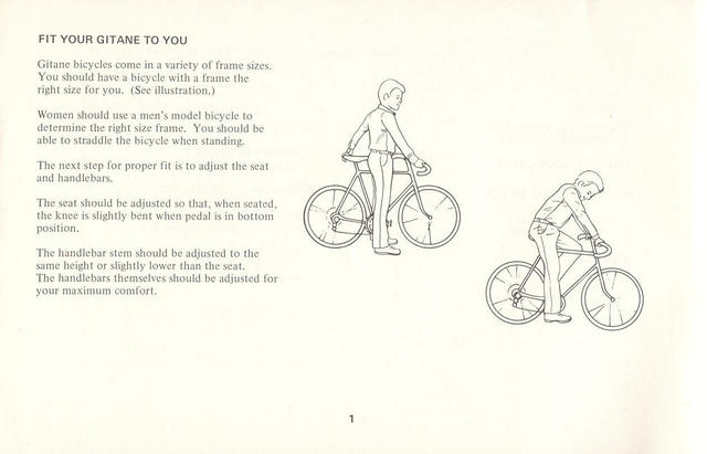 Gitane Owners Manual (01-1974)