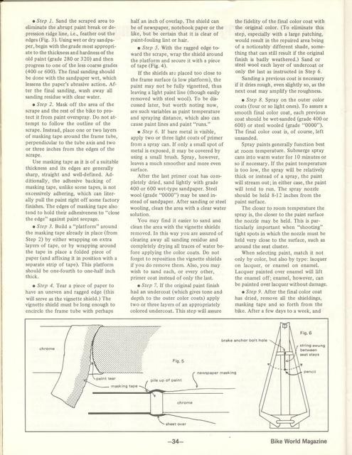 <---------- Bike World 10-1977 ----------> Frame Repairing And Refinishing With Finesse