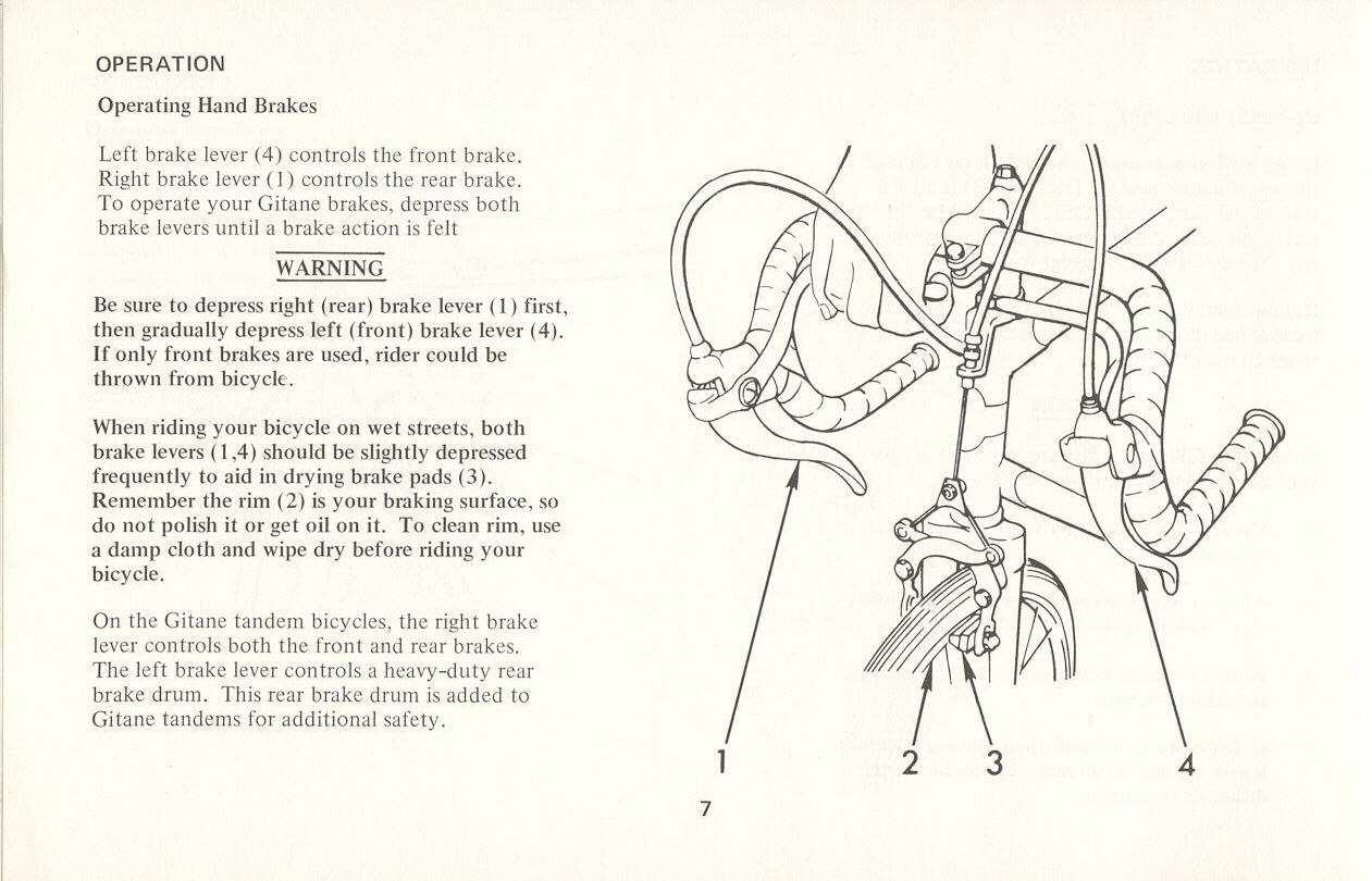 Gitane Owners Manual (01-1974)