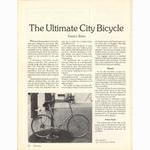 <------ Bicycling Magazine 04-1978 ------> The Ultimate City Bicycle