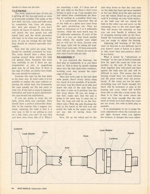 <---------- Bike World 09-1978 ----------> Long Live The Hubs