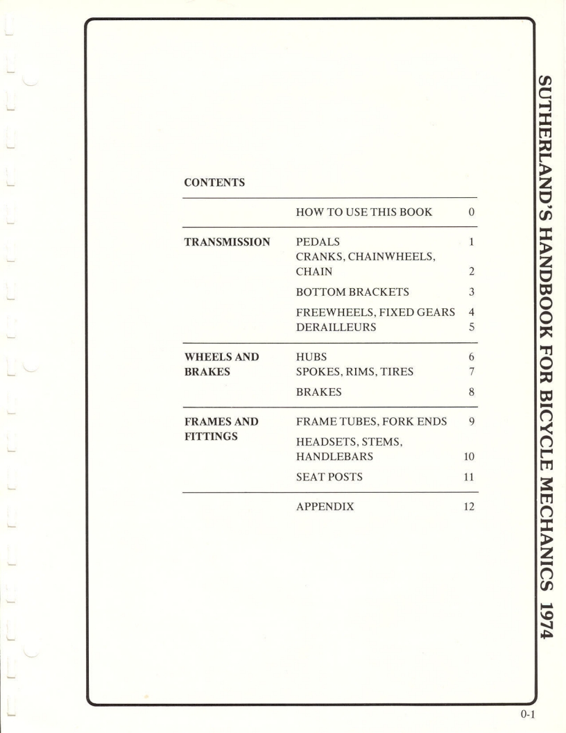Sutherland’s Handbook For Bicycle Mechanics (1st Edition)