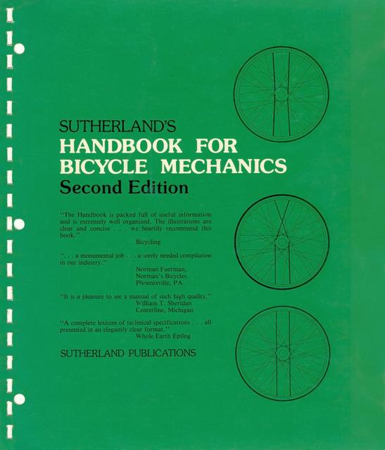 Sutherland’s Handbook For Bicycle Mechanics (2nd Edition)