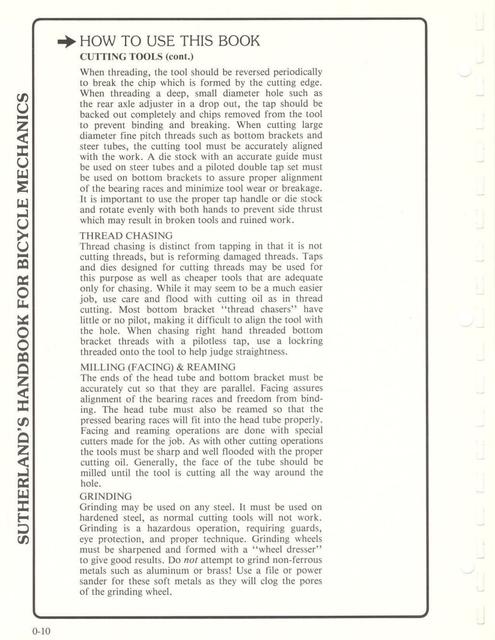 Sutherland’s Handbook For Bicycle Mechanics (2nd Edition)