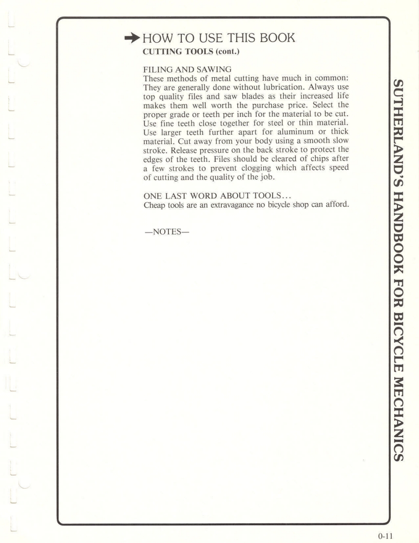 Sutherland’s Handbook For Bicycle Mechanics (2nd Edition)