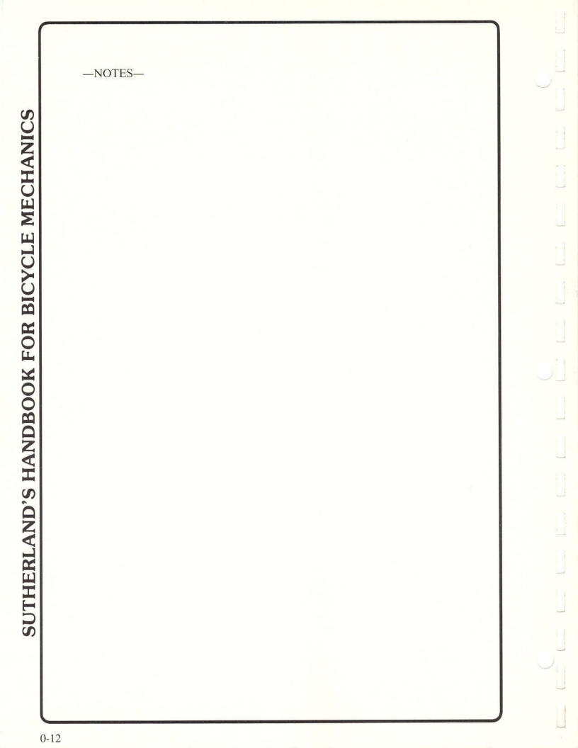 Sutherland’s Handbook For Bicycle Mechanics (2nd Edition)