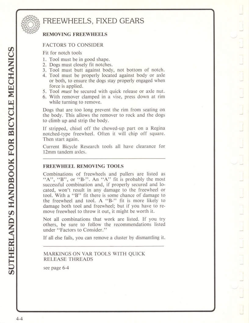 Sutherland’s Handbook For Bicycle Mechanics (2nd Edition)