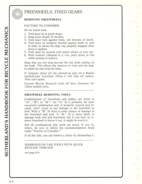Sutherland’s Handbook For Bicycle Mechanics (2nd Edition)