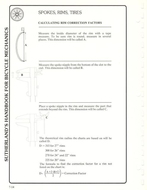 Sutherland’s Handbook For Bicycle Mechanics (2nd Edition)