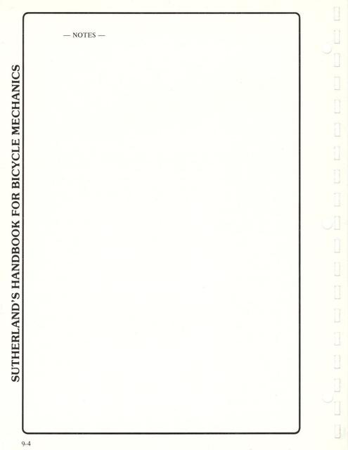 Sutherland’s Handbook For Bicycle Mechanics (2nd Edition)