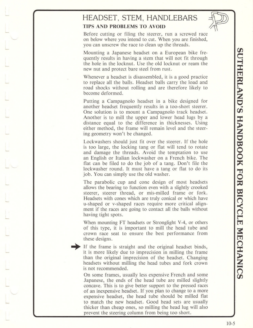 Sutherland’s Handbook For Bicycle Mechanics (2nd Edition)