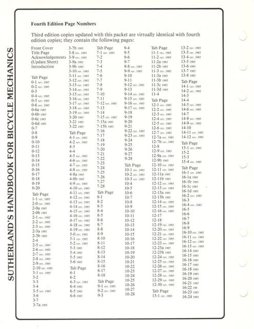 Sutherland’s Handbook For Bicycle Mechanics (3rd Edition)