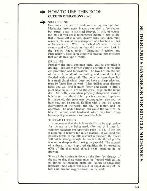 Sutherland’s Handbook For Bicycle Mechanics (3rd Edition)