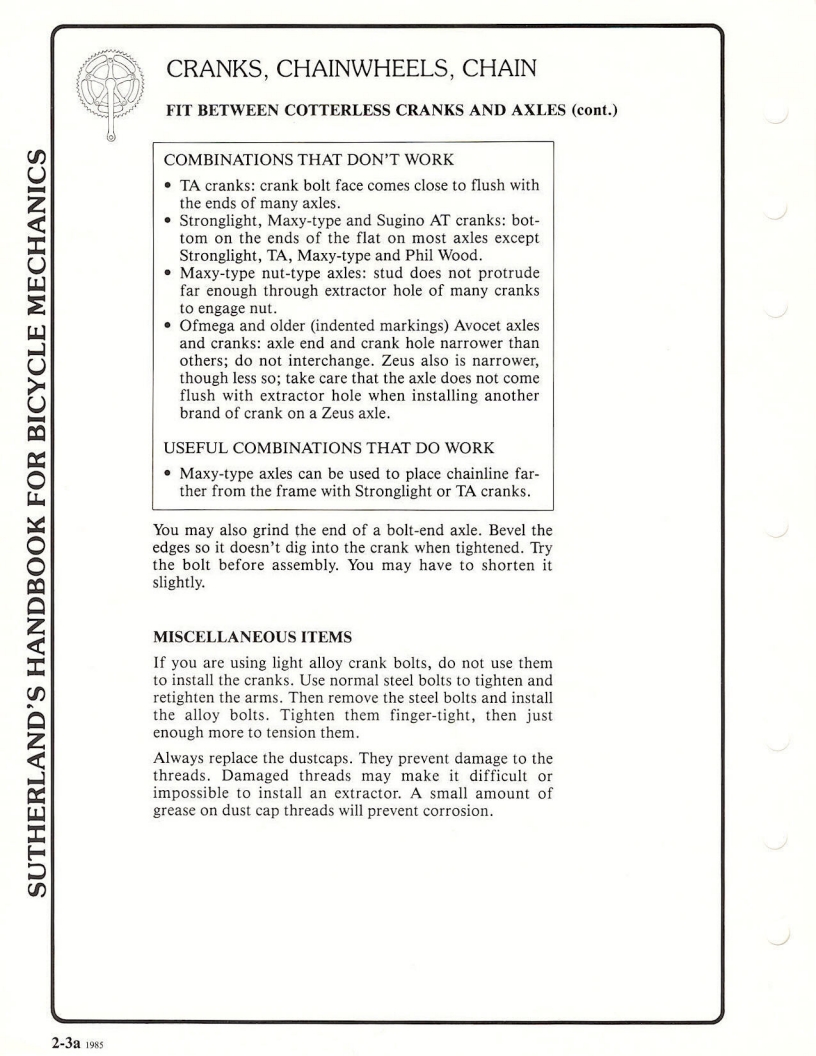 Sutherland’s Handbook For Bicycle Mechanics (3rd Edition)