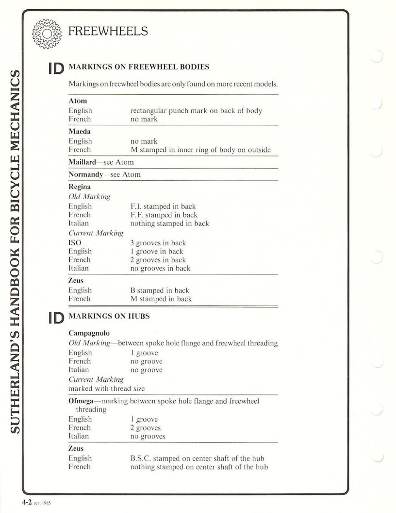 Sutherland’s Handbook For Bicycle Mechanics (3rd Edition)