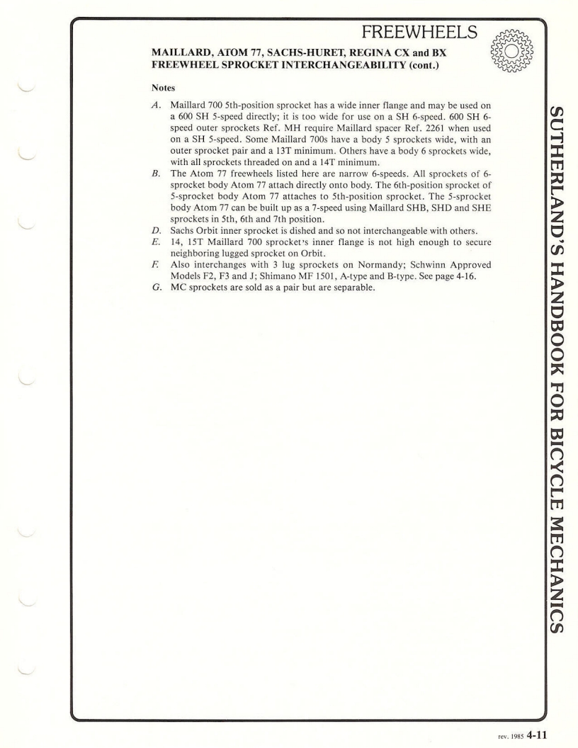 Sutherland’s Handbook For Bicycle Mechanics (3rd Edition)