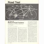 <------ Bicycling Magazine 11-1978 ------> Gitane Tandem