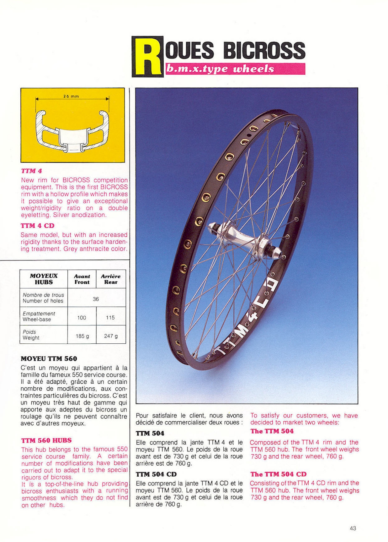 MAVIC catalog (1984-1985)