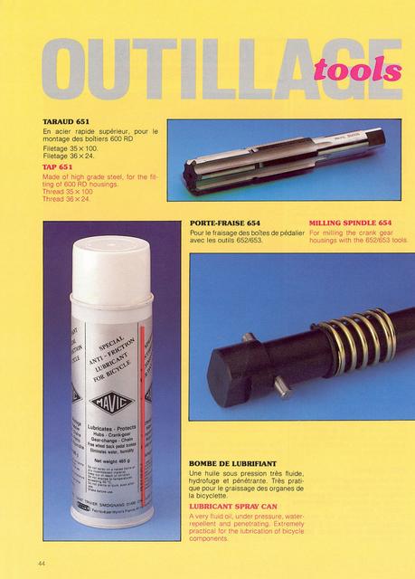 MAVIC catalog (1984-1985)