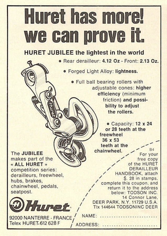 Huret Jubilee rear derailleur (05-1979)