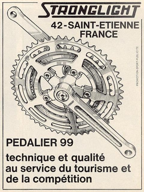 Stronglight series 99 crankset advertisement  (05-1972)