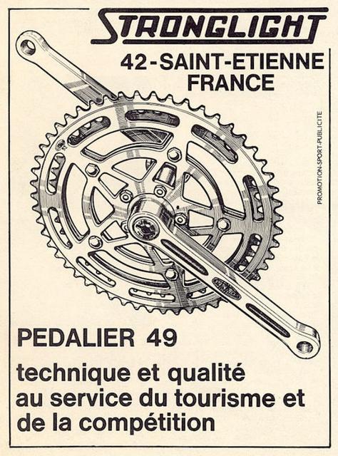 Stronglight series 49 crankset advertisement  (06-1972)