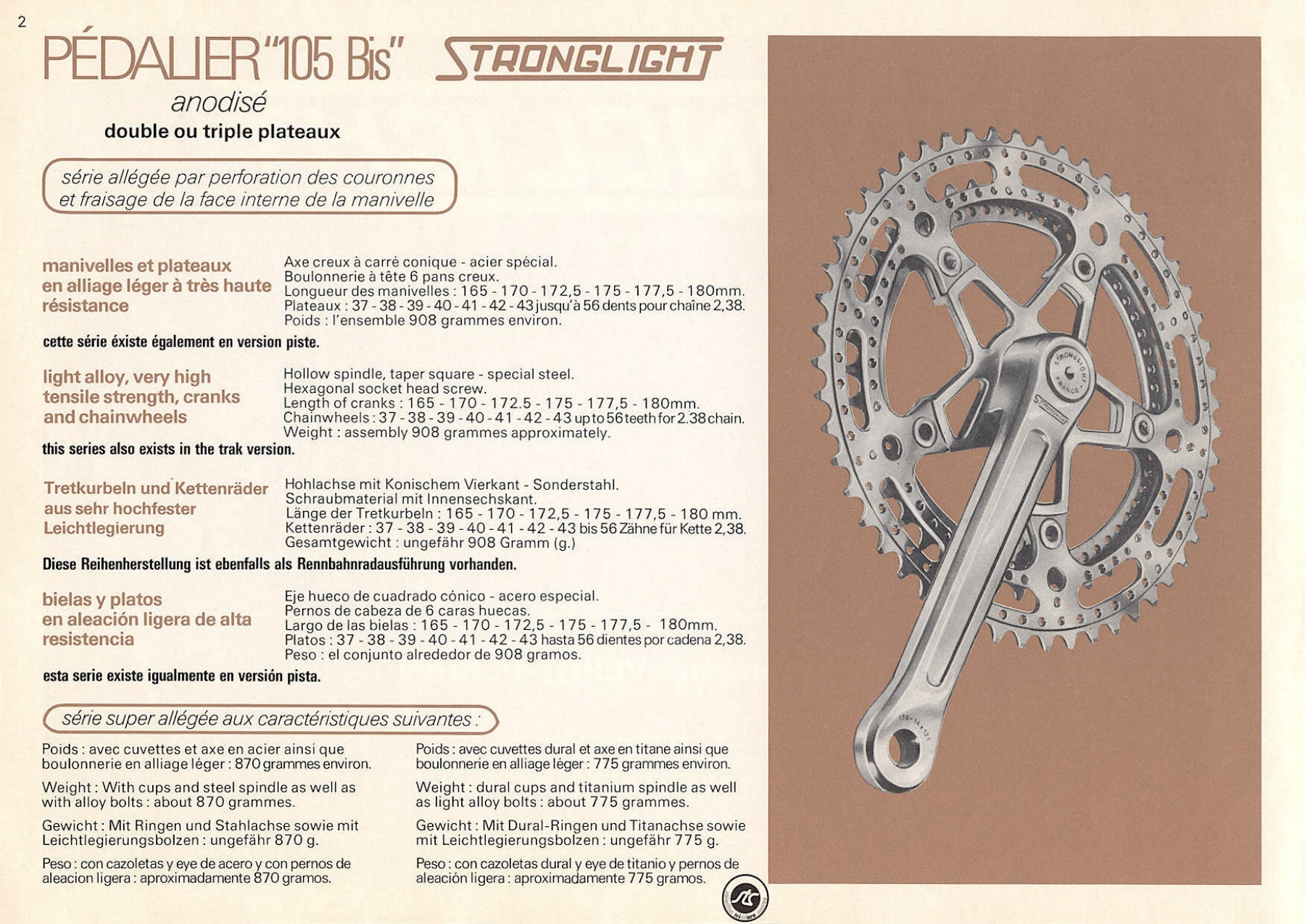 Stronglight catalog # 25 (1980)