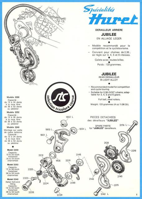 Huret catalog (1974)