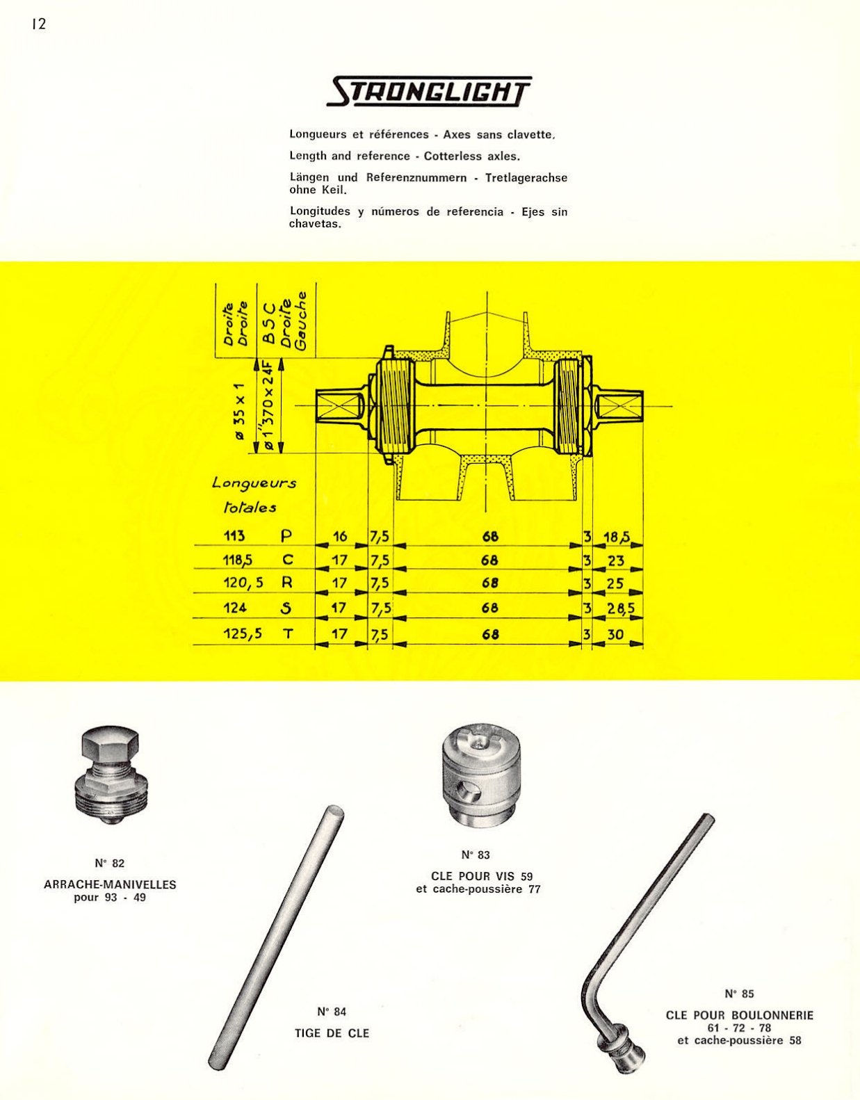 Stronglight catalog # 22 (1974)