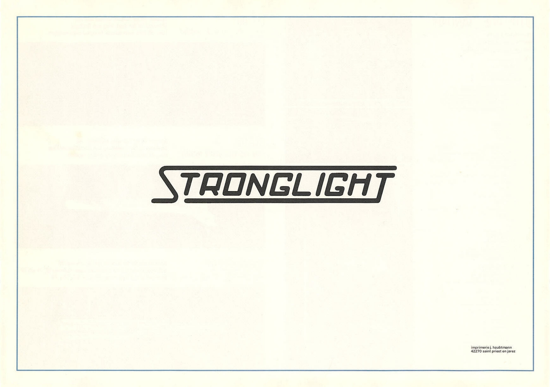 Stronglight catalog # 24 (1978)