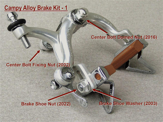 <------------------ SOLD ------------------> Campagnolo Record Alloy Brake Kit (NEW)
