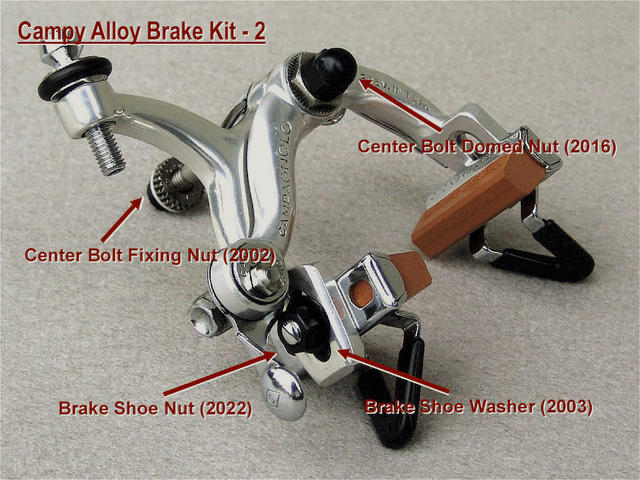 <------------------ SOLD ------------------> Campagnolo Record Alloy Brake Kit (NEW)
