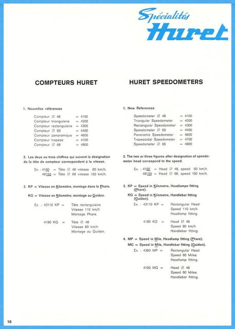 Huret catalog (1974)