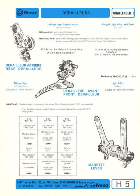 Huret catalog (1978)