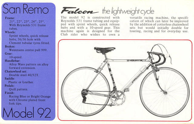 Falcon catalog (1974)