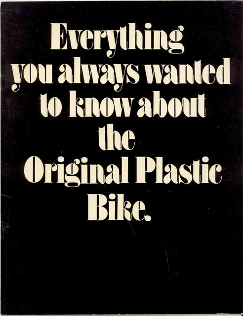 Original Plastic Bike catalog (1973)