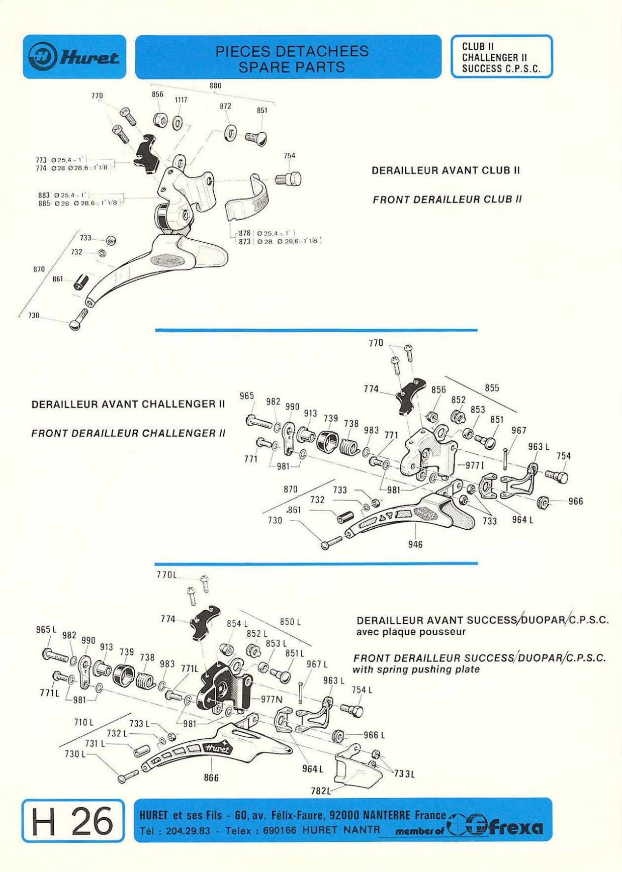 Huret catalog (1978)