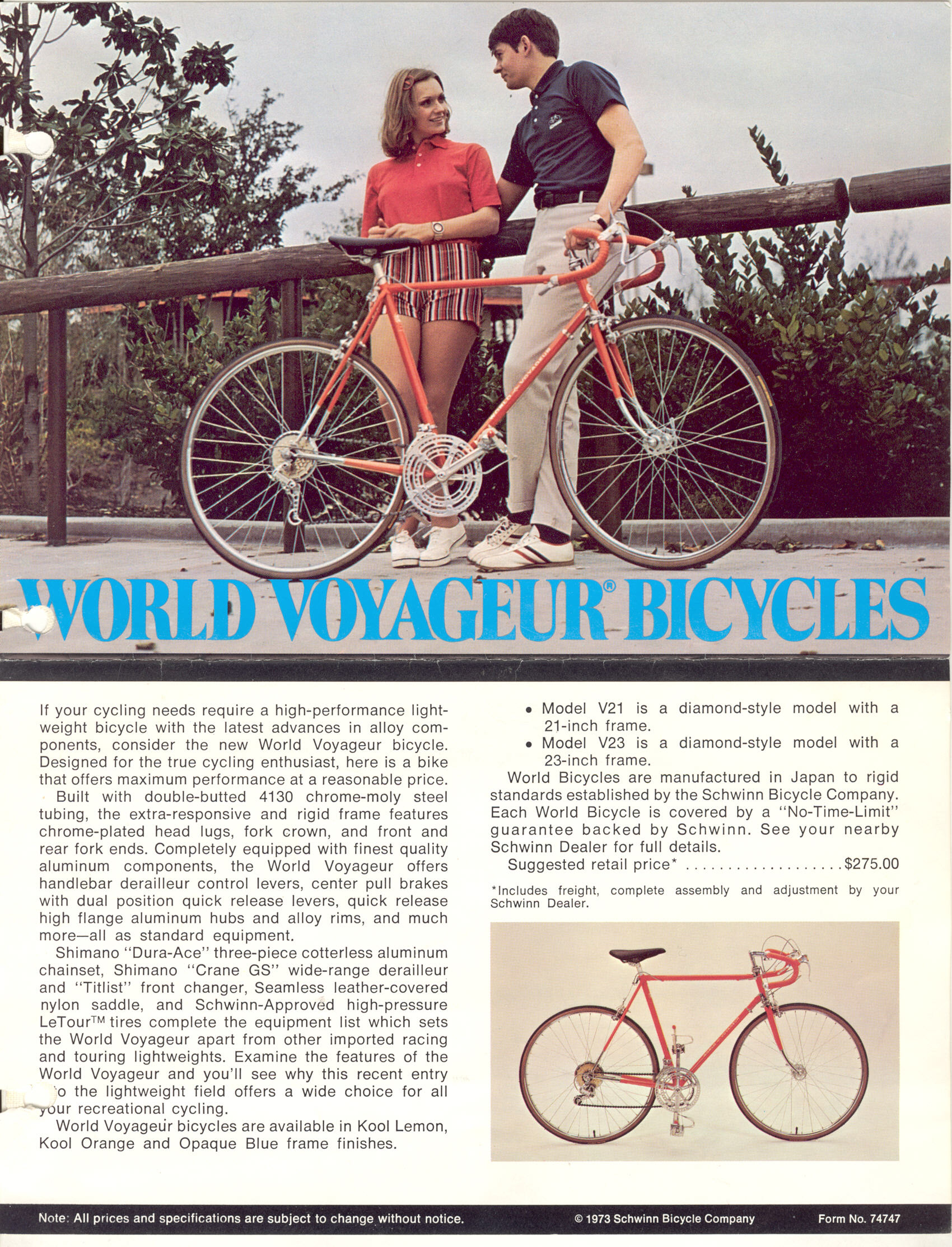 World Voyageur brochure  (1973)