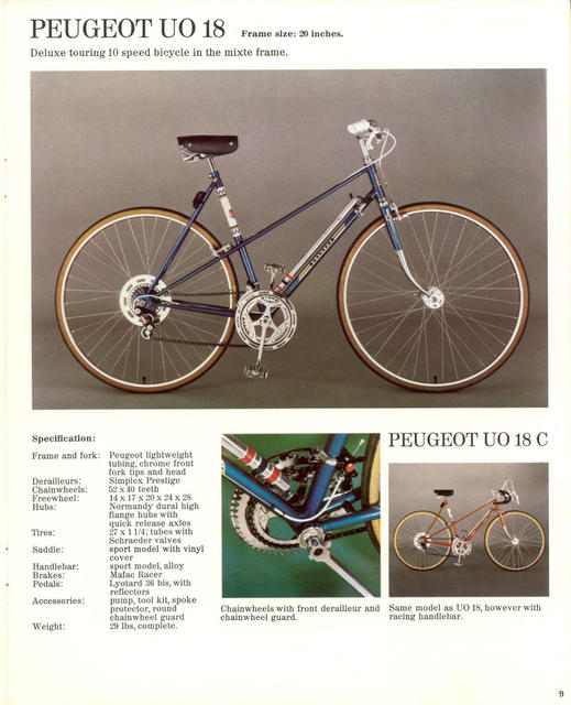 Peugeot catalog 1974