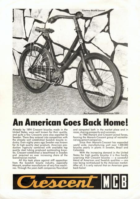 Crescent MCB catalog (1974)