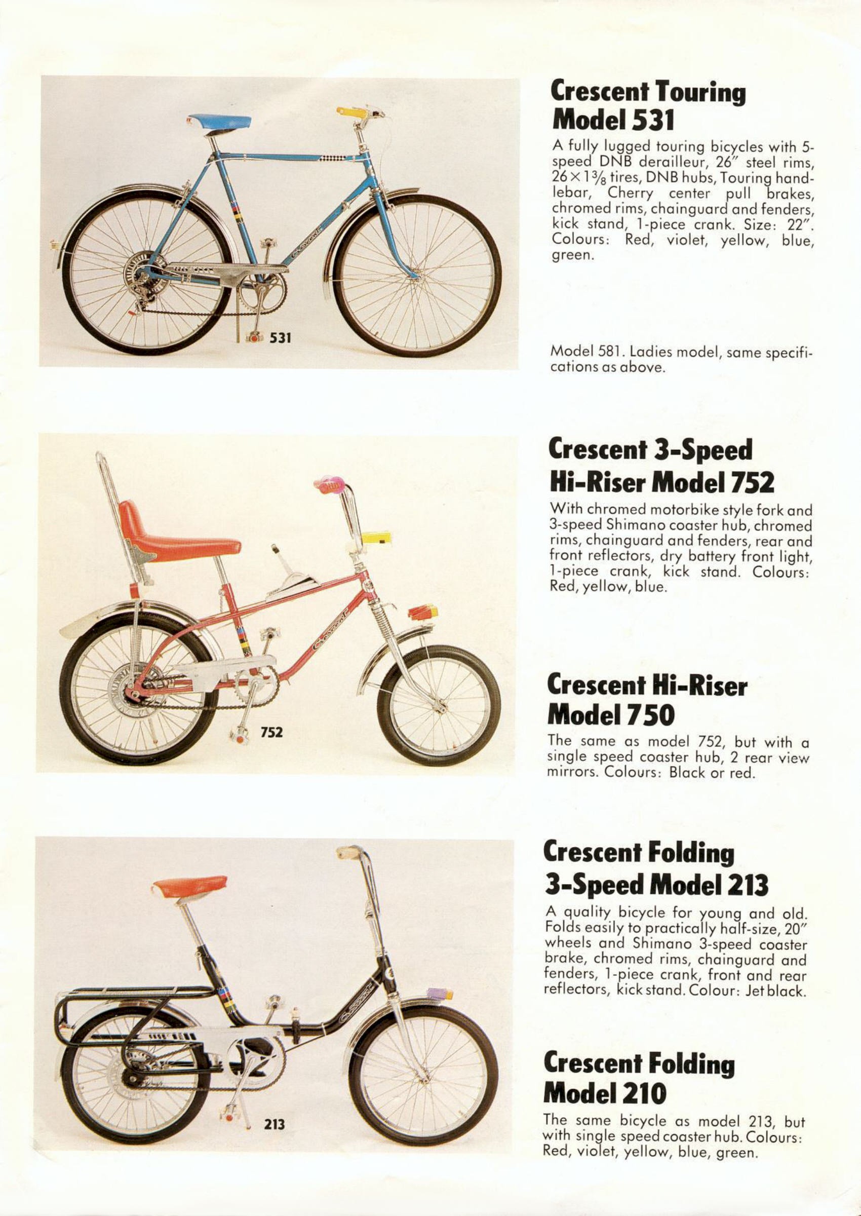 Crescent MCB catalog (1974)