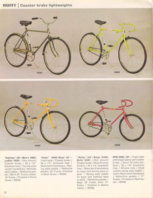 Huffy catalog (1973)